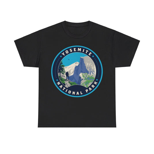 Yosemite National Park California Round Logo T-shirt