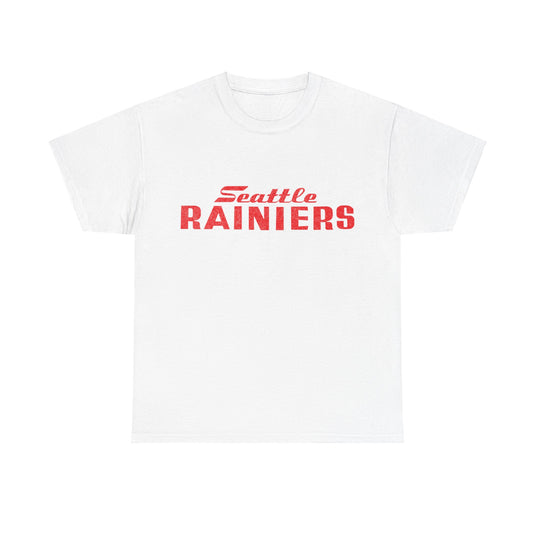 Seattle Rainiers Red Logo Nostalgic Retro Baseball Team T-shirt