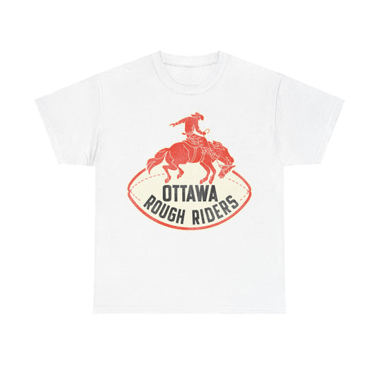 Ottawa Rough Riders Retro Nostalgic Football T-shirt