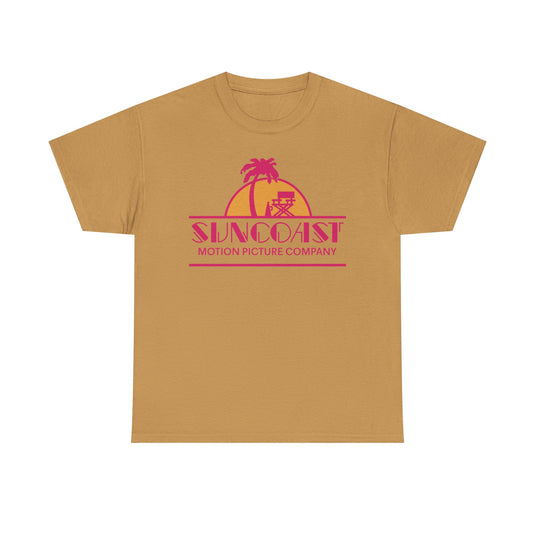 Suncoast Motion Picture Company Palm Tree Movie Director Chair Logo T-shirt
