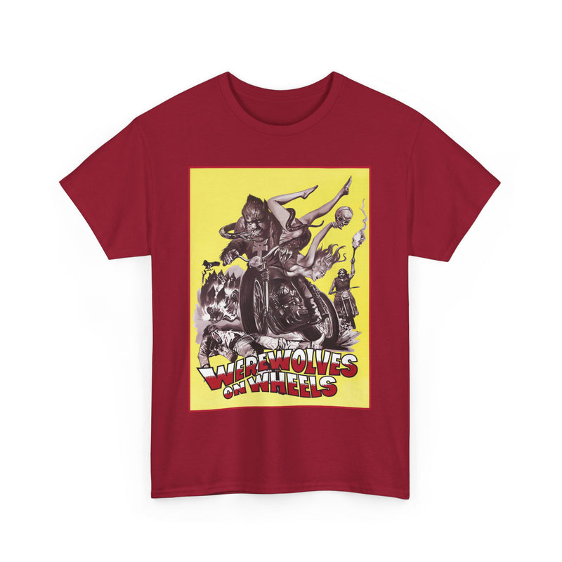 Load image into Gallery viewer, Werewolves on Wheels 1971 Werewolf Biker Gang Horror Action Movie T-shirt
