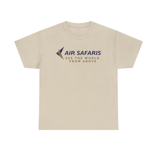 Air Safaris See the World From Above Vintage Airline Logo Aviation T-shirt