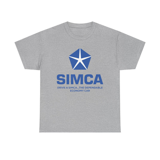 Simca Drive A Simca The Dependable Economy Car Vintage Logo T-shirt
