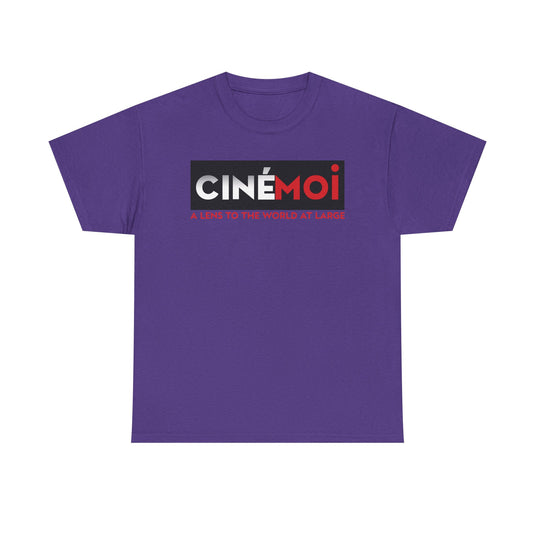 Cinemoi A Lens To The World At Large Logo Graphic T-Shirt Rare Defunct Brand Tee
