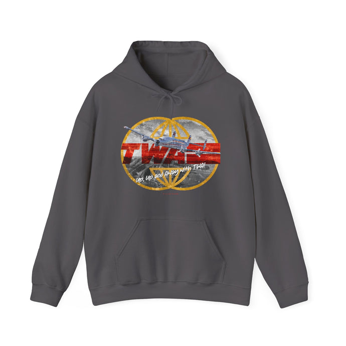 TWA Transworld Airline Up Up and Away Nostalgic Logo Pullover Hoody