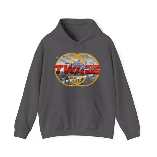 TWA Transworld Airline Up Up and Away Nostalgic Logo Pullover Hoody