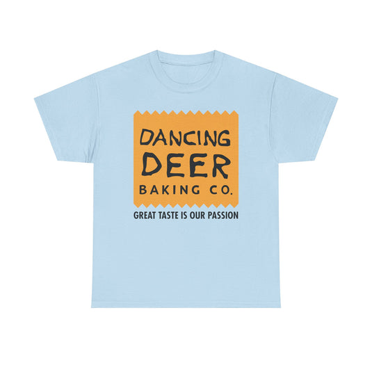 Dancing Deer Baking T-Shirt - Closed Bakery Company Logo Tee - Boston
