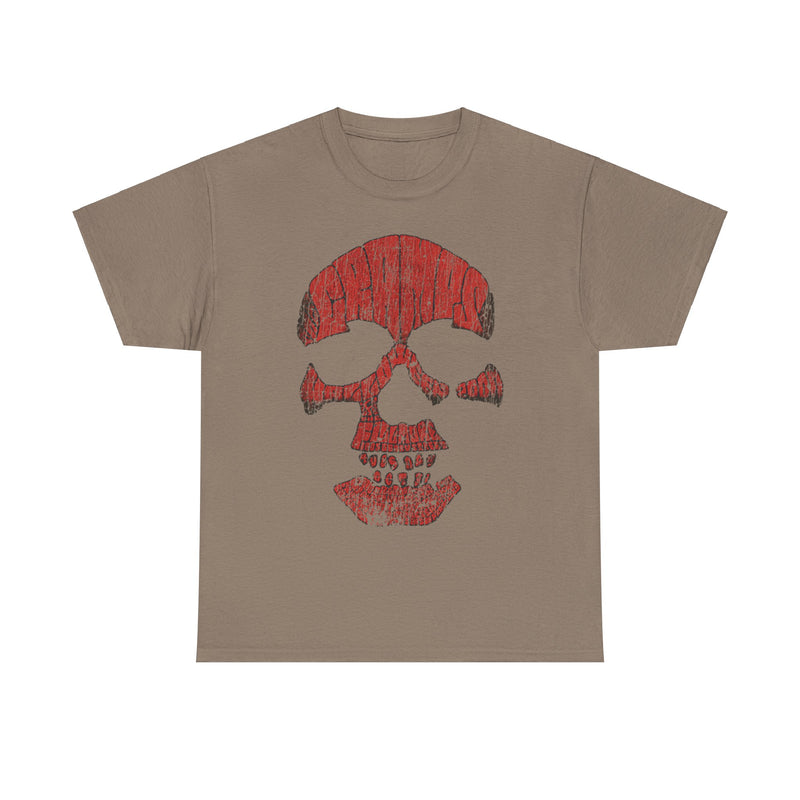 Load image into Gallery viewer, The Cramps Halloween Red Skull Logo T-shirt
