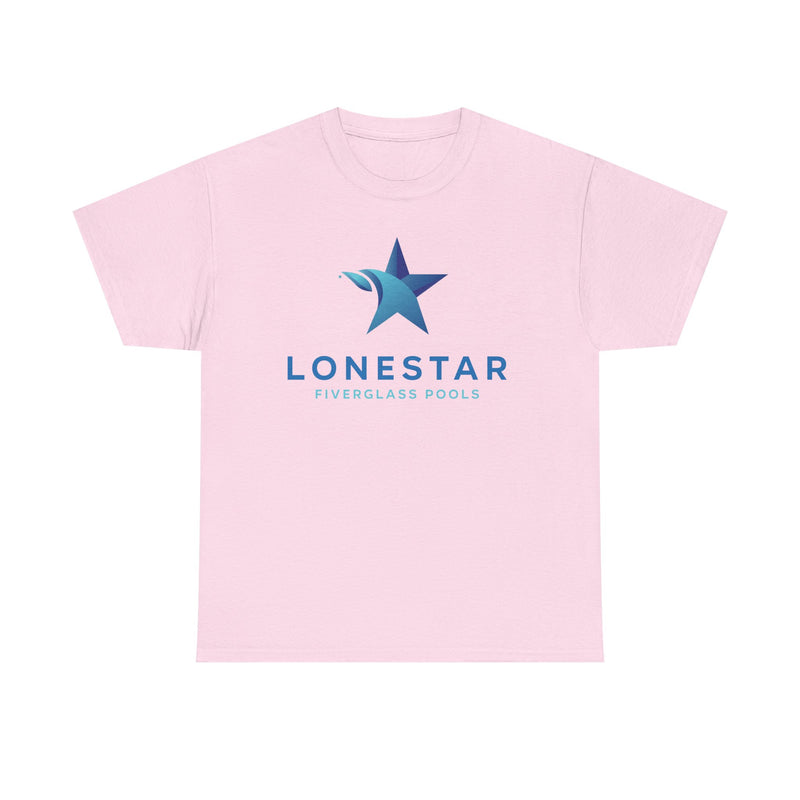 Load image into Gallery viewer, Lonestar Fiberglass Pools T-Shirt Defunct Pool Company Bankrupt Logo Tee
