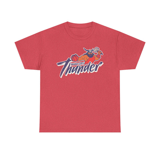 Quad City Thunder Basketball Team Nostalgic Retro T-shirt