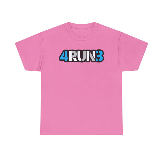 4RUN3 T-Shirt Defunct Running Company Bankrupt Logo Tee