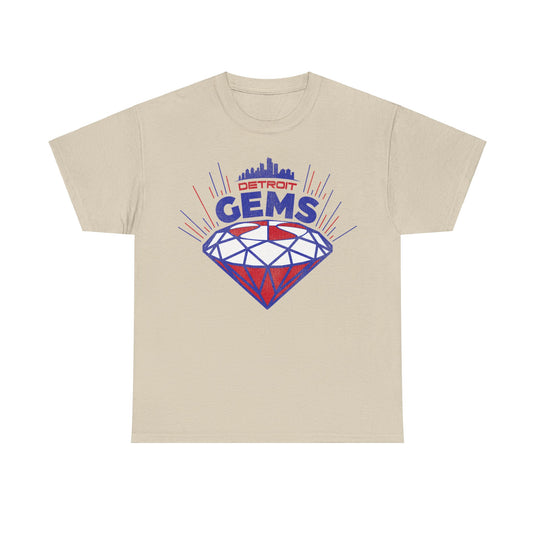 Detroit Gems Basketball Team Nostalgic Retro T-shirt