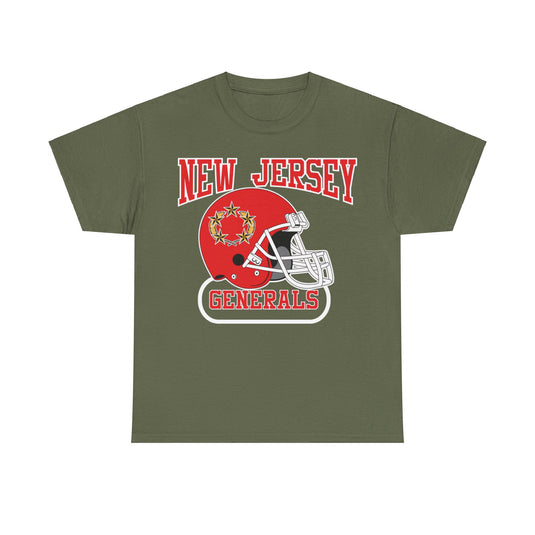 New Jersey Generals Helmet Logo Football Team T-shirt