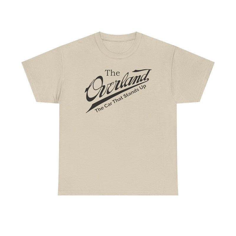 Load image into Gallery viewer, Overland The Car That Stands Up Classic Script Logo T-shirt
