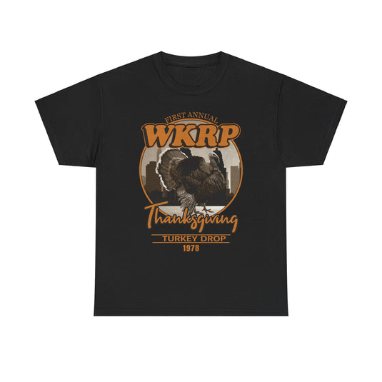 WKRP Radio Station Turkey Drop Cincinatti Ohio 1972 T-shirt