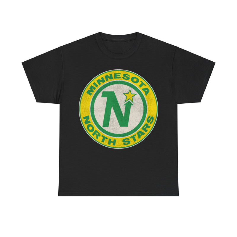 Load image into Gallery viewer, Minnesota North Stars Hockey Team Green Yellow Nostalgic Logo T-shirt
