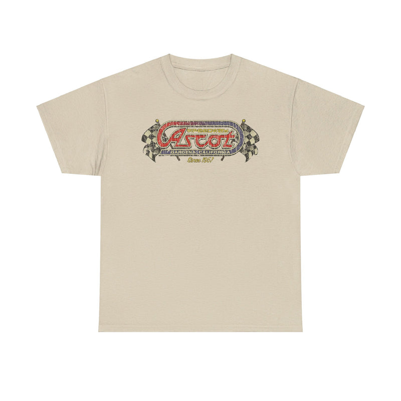 Load image into Gallery viewer, Ascot Speedway 1957 Gardena California Car T-shirt
