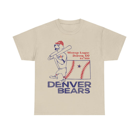 Denver Bears 1885 Western League Baseball Team Retro Nostalgic T-shirt