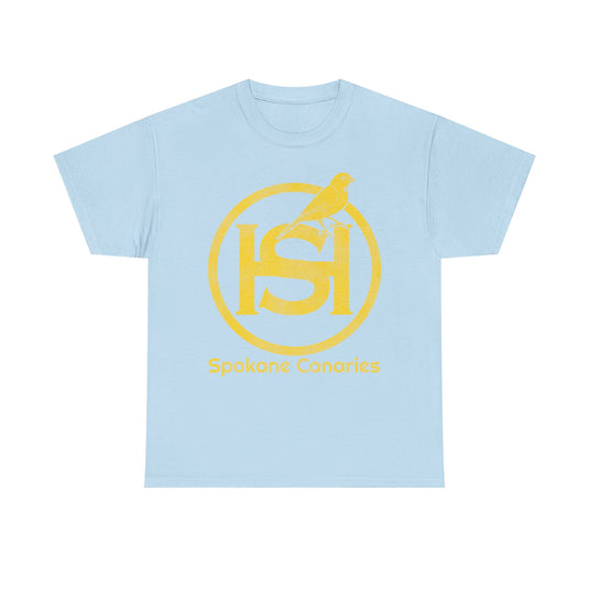 Spokane Canaries Hockey Team Nostalgic Logo T-shirt