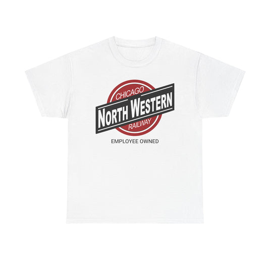Chicago NorthWestern Employee Owned Railway Railroad Illinois Logo T-Shirt
