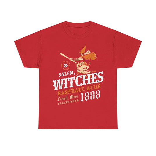 Salem Witches Massachusetts Nostalgic Retro Baseball Team T-shirt