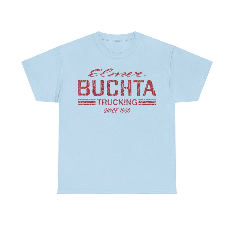 Load image into Gallery viewer, Elmer Buchta Trucking 1938 Distressed Print T-shirt
