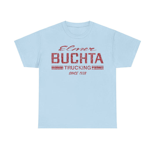 Elmer Buchta Trucking 1938 Distressed Print T-shirt