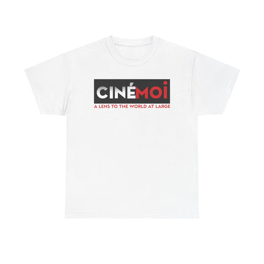 Cinemoi A Lens To The World At Large Logo Graphic T-Shirt Rare Defunct Brand Tee