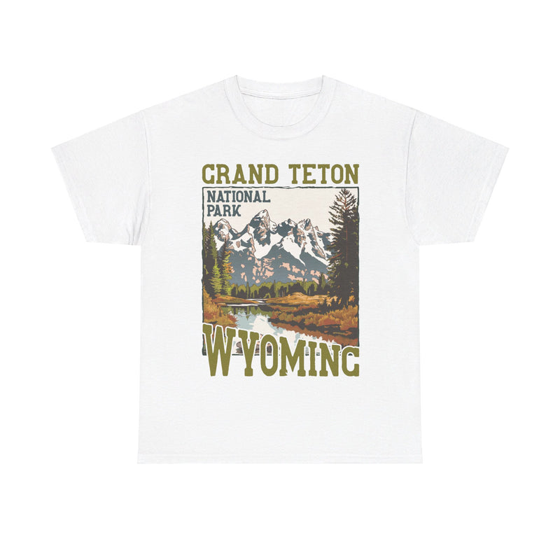 Load image into Gallery viewer, Grand Teton National Park Wyoming Poster Print T-shirt
