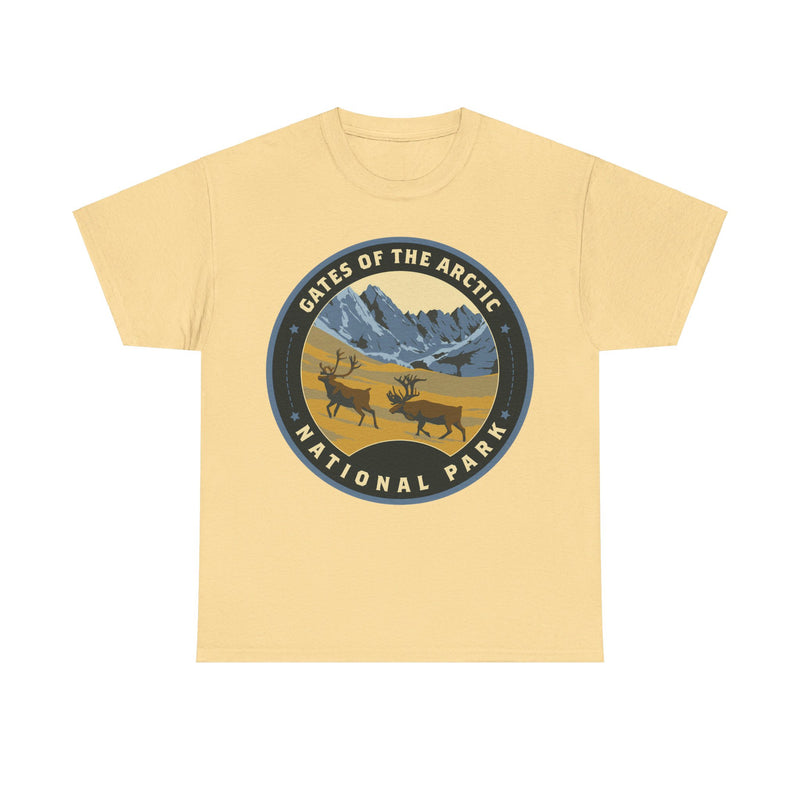 Load image into Gallery viewer, Gates of the Arctic National Park Alaska Round Logo T-shirt
