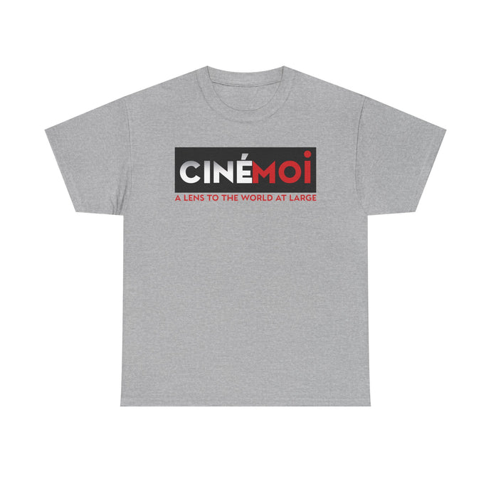 Cinemoi A Lens To The World At Large Logo Graphic T-Shirt Rare Defunct Brand Tee