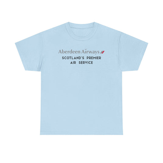Aberdeen Airways Scotland's Premier Air Service Vintage Logo Aviation T-shirt