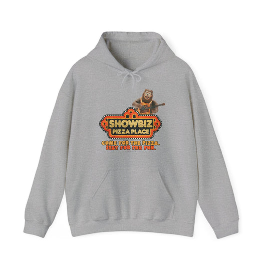 Showbiz Pizza Place Come for The Pizza Tribute Pullover Hoody