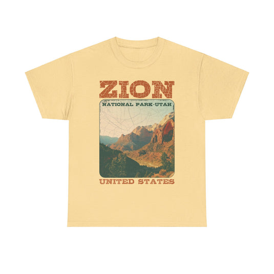 Zion National Park Utah Poster Print T-shirt