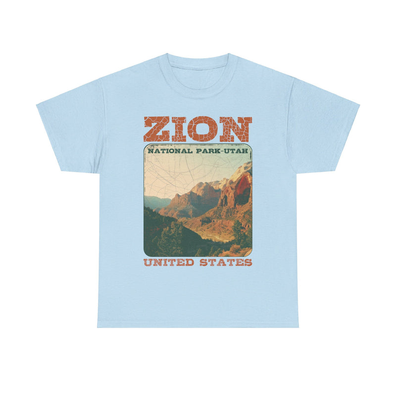 Load image into Gallery viewer, Zion National Park Utah Poster Print T-shirt
