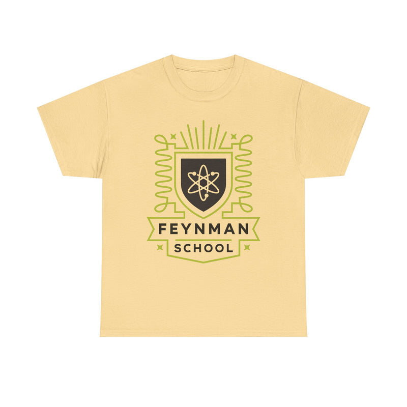 Load image into Gallery viewer, The Feynman School T-Shirt Defunct Bankrupt Logo Tee
