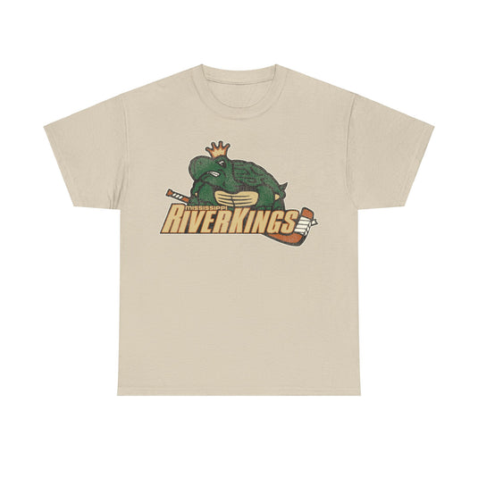 Mississippi Riverkings Hockey Team Nostalgic Logo T-shirt