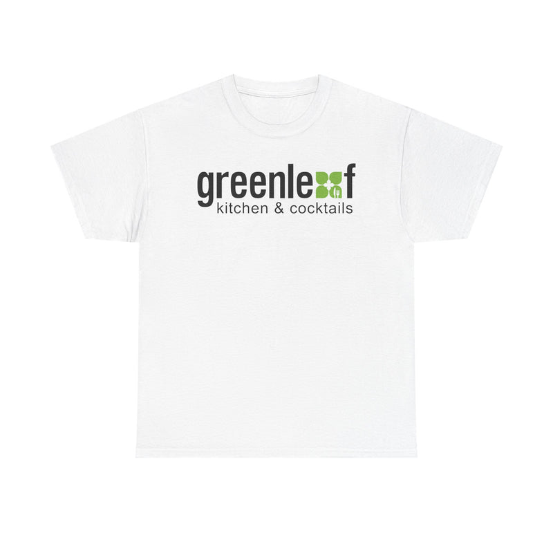 Load image into Gallery viewer, Greenleaf Kitchen Cocktails T-Shirt Defunct Restaurant Bankrupt Logo Tee

