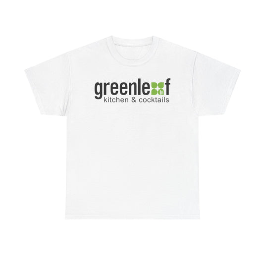 Greenleaf Kitchen Cocktails T-Shirt Defunct Restaurant Bankrupt Logo Tee