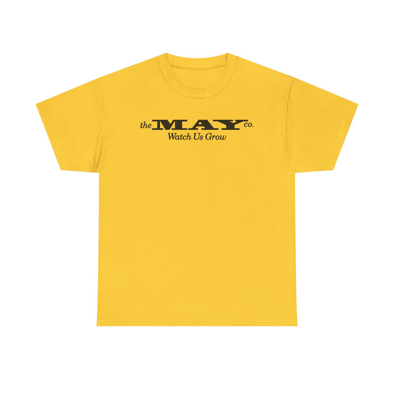 Load image into Gallery viewer, The May Company Watch Us Grow Black Logo Department Store Chain T-shirt
