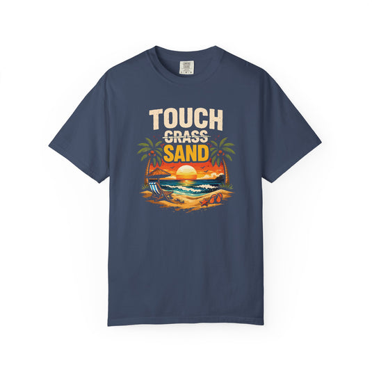 Touch Grass Sand Credit Card Points Miles Travel T-shirt