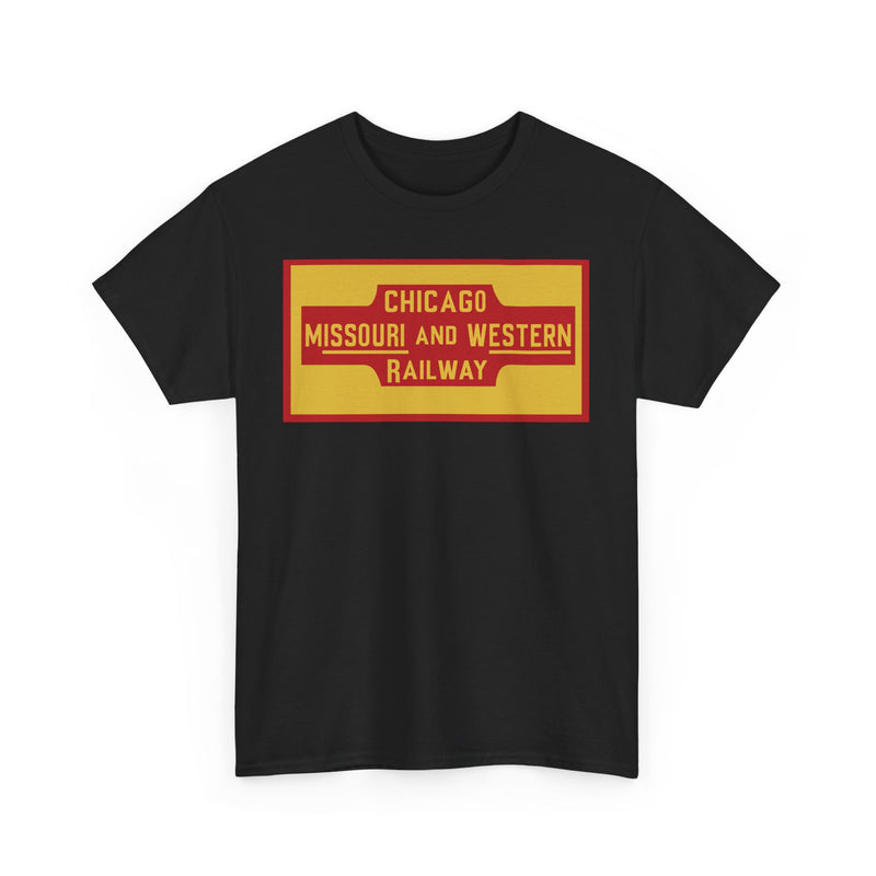 Load image into Gallery viewer, Chicago Missouri Western Railway Vintage Railroad Logo Train T-Shirt
