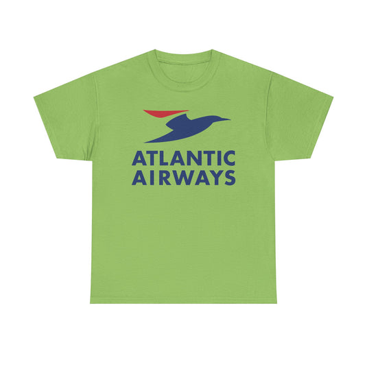 Atlantic Airways Blue Bird Logo North Atlantic Carrier Vintage T-shirt