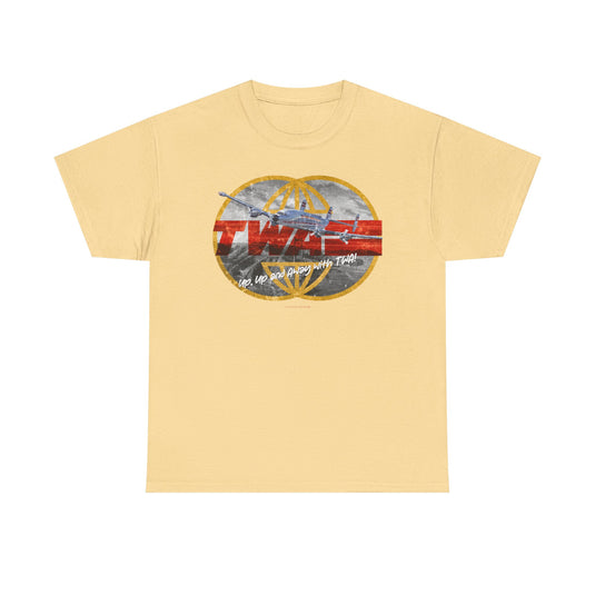TWA Transworld Airline Up Up and Away Nostalgic Retro Logo T-shirt