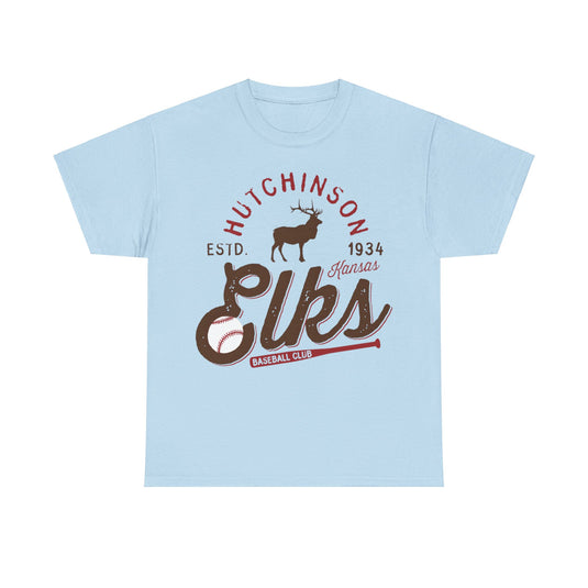 Hutchinson Elks Est 1934 Kansas Baseball Club T-shirt