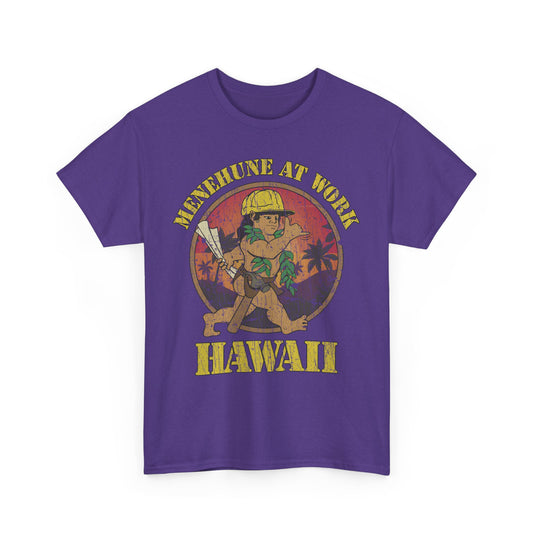 Menehune at Work Hawaii Nostalgic T-shirt