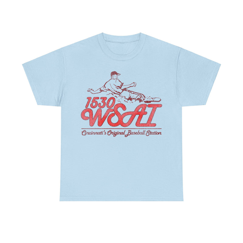 Load image into Gallery viewer, WSAI 1530 Cincinnati Baseball Radio Station Nostalgic Retro T-shirt
