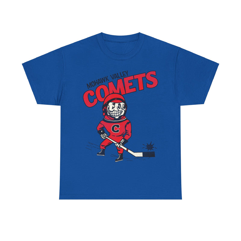 Load image into Gallery viewer, Mohawk Valley Comets Logo New York Hockey Team T-shirt
