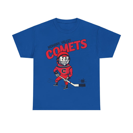 Mohawk Valley Comets Logo New York Hockey Team T-shirt