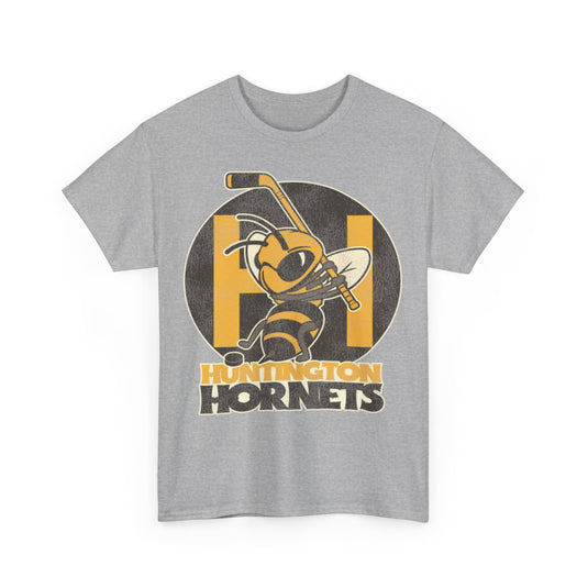 Huntington Hornets Hockey Team Nostalgic Logo T-shirt